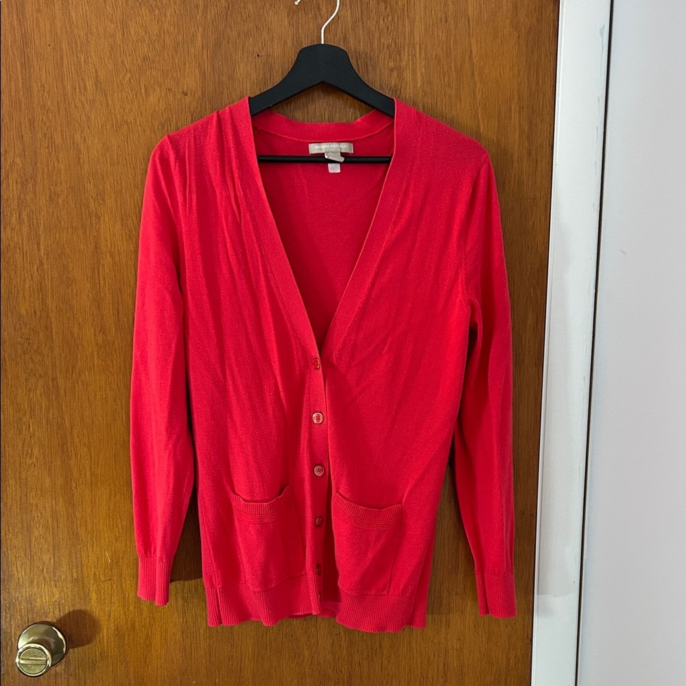 Banana republic Women's Salmon Cardigan Sweater